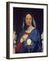 The Virgin Adoring the Host by Jean Auguste Dominique Ingres-null-Framed Giclee Print