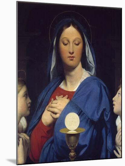 The Virgin Adoring the Host by Jean Auguste Dominique Ingres-null-Mounted Giclee Print