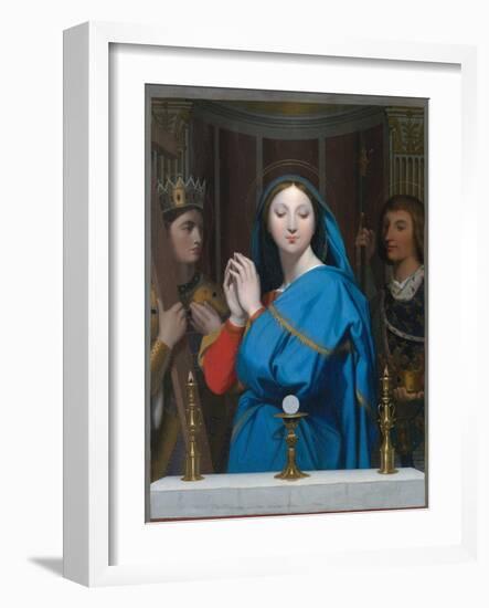 The Virgin Adoring the Host-Jean-Auguste-Dominique Ingres-Framed Premium Giclee Print