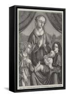 The Virgin Adoring the Infant Saviour-Domenico Ghirlandaio-Framed Stretched Canvas