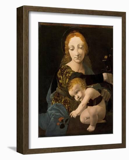 The Virgin and Child, 1480-Giovanni Antonio Boltraffio-Framed Giclee Print