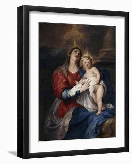 The Virgin and Child, 1628-Sir Anthony Van Dyck-Framed Giclee Print