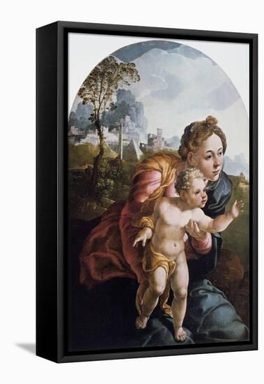 The Virgin and Child, 16th Century-Jan van Scorel-Framed Stretched Canvas