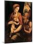 The Virgin and Child Adored by St Jerome-Luis De morales-Mounted Giclee Print