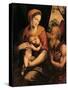 The Virgin and Child Adored by St Jerome-Luis De morales-Stretched Canvas