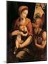 The Virgin and Child Adored by St Jerome-Luis De morales-Mounted Giclee Print