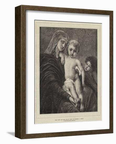 The Virgin and Child and St John-Charles Verlat-Framed Giclee Print