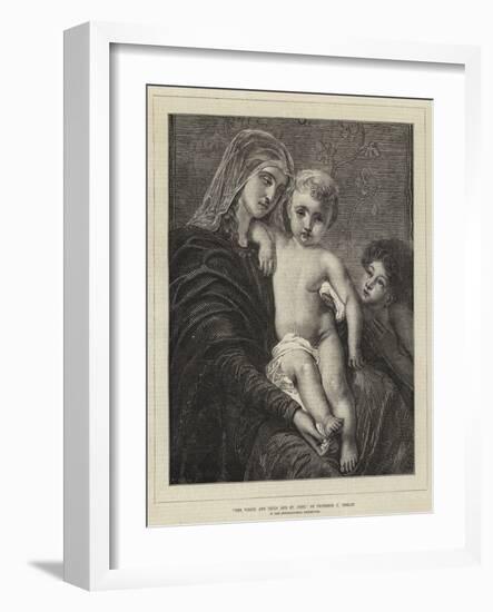 The Virgin and Child and St John-Charles Verlat-Framed Giclee Print