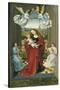 The Virgin and Child Between Angels-null-Stretched Canvas