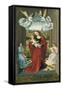 The Virgin and Child Between Angels-null-Framed Stretched Canvas