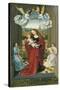 The Virgin and Child Between Angels-null-Stretched Canvas