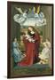 The Virgin and Child Between Angels-null-Framed Giclee Print