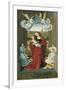 The Virgin and Child Between Angels-null-Framed Giclee Print