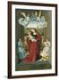 The Virgin and Child Between Angels-null-Framed Giclee Print
