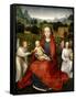 The Virgin and Child between two Angels, 1480-1490-Hans Memling-Framed Stretched Canvas