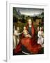 The Virgin and Child between two Angels, 1480-1490-Hans Memling-Framed Giclee Print