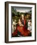 The Virgin and Child between two Angels, 1480-1490-Hans Memling-Framed Giclee Print