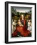 The Virgin and Child between two Angels, 1480-1490-Hans Memling-Framed Giclee Print