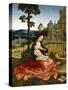 The Virgin and Child by a Fountain-Bernard van Orley-Stretched Canvas