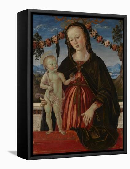 The Virgin and Child, C. 1473-Fiorenzo Di Lorenzo-Framed Stretched Canvas