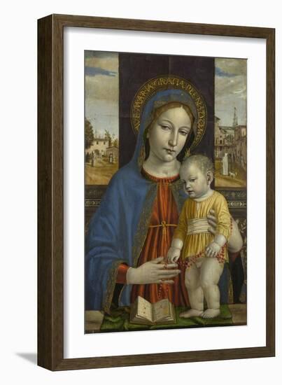 The Virgin and Child, C. 1490-Ambrogio Bergognone-Framed Giclee Print