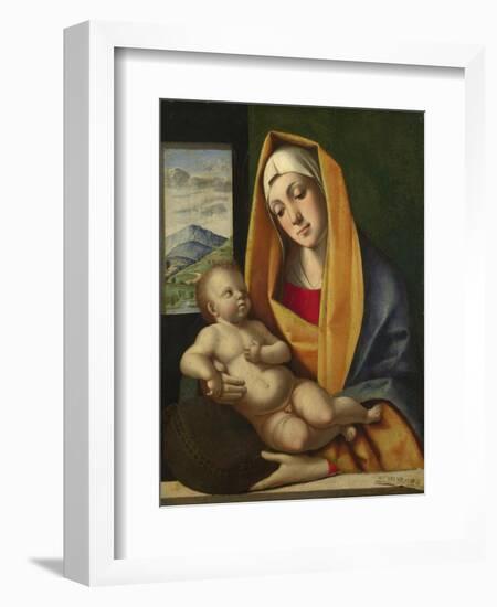 The Virgin and Child, Ca 1483-Alvise Vivarini-Framed Giclee Print