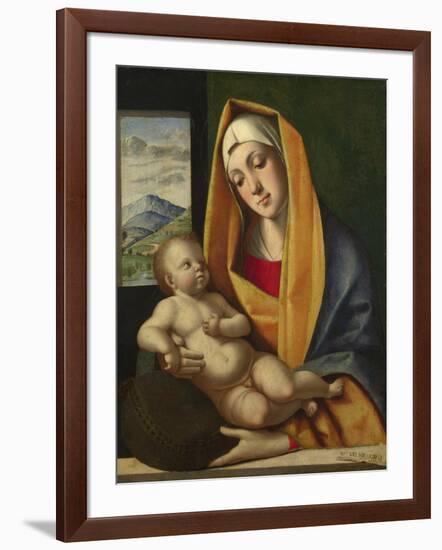 The Virgin and Child, Ca 1483-Alvise Vivarini-Framed Giclee Print