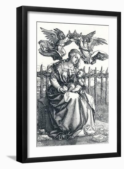 'The Virgin and Child crowned by two Angels', 1518, (1906)-Albrecht Durer-Framed Giclee Print