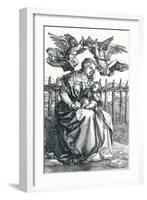 'The Virgin and Child crowned by two Angels', 1518, (1906)-Albrecht Durer-Framed Giclee Print