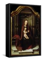 The Virgin and Child Enthroned, 16th Century-Adriaen Isenbrandt-Framed Stretched Canvas