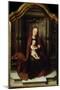 The Virgin and Child Enthroned, 16th Century-Adriaen Isenbrandt-Mounted Giclee Print