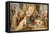 The Virgin and Child Enthroned Adored by Eight Saints-Peter Paul Rubens-Framed Stretched Canvas