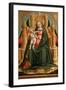 The Virgin and Child Enthroned and Two Angels, C. 1450-Antonio Vivarini-Framed Giclee Print