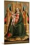 The Virgin and Child Enthroned and Two Angels, C. 1450-Antonio Vivarini-Mounted Giclee Print