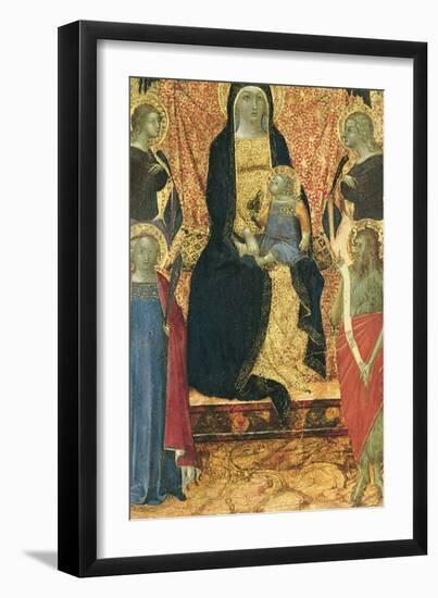 The Virgin and Child Enthroned Between Four Angels and Saints-Bartolomeo Bulgarini-Framed Giclee Print