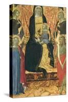 The Virgin and Child Enthroned Between Four Angels and Saints-Bartolomeo Bulgarini-Stretched Canvas