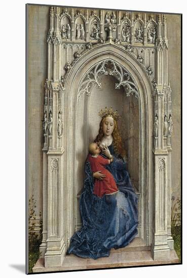 The Virgin and Child Enthroned, Ca. 1433-Rogier van der Weyden-Mounted Giclee Print