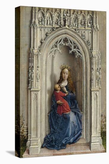 The Virgin and Child Enthroned, Ca. 1433-Rogier van der Weyden-Stretched Canvas