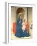 The Virgin and Child Enthroned, Detail of the Madonna Delle Ombre, 1450-Fra Angelico-Framed Giclee Print