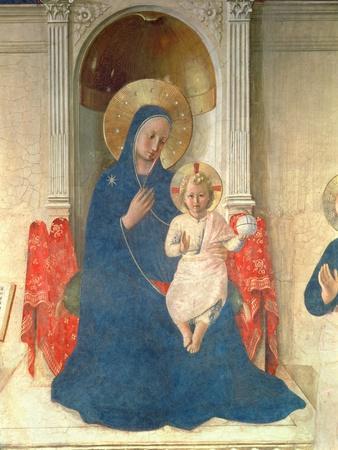 The Virgin and Child Enthroned, Detail of the Madonna Delle Ombre, 1450'  Giclee Print - Fra Angelico | AllPosters.com
