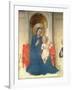 The Virgin and Child Enthroned, Detail of the Madonna Delle Ombre, 1450-Fra Angelico-Framed Giclee Print