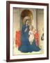 The Virgin and Child Enthroned, Detail of the Madonna Delle Ombre, 1450-Fra Angelico-Framed Giclee Print