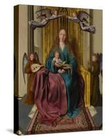 The Virgin and Child Enthroned, with Four Angels, C. 1495-Quentin Massys-Stretched Canvas