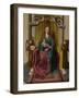 The Virgin and Child Enthroned, with Four Angels, C. 1495-Quentin Massys-Framed Giclee Print