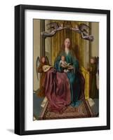 The Virgin and Child Enthroned, with Four Angels, C. 1495-Quentin Massys-Framed Giclee Print