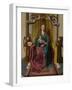 The Virgin and Child Enthroned, with Four Angels, C. 1495-Quentin Massys-Framed Giclee Print