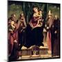 The Virgin and Child Enthroned with Saints-Andrea Sabatini-Mounted Giclee Print