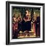 The Virgin and Child Enthroned with Saints-Andrea Sabatini-Framed Giclee Print