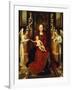 The Virgin and Child Enthroned with Two Angels-Hans Memling-Framed Giclee Print