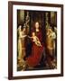 The Virgin and Child Enthroned with Two Angels-Hans Memling-Framed Giclee Print